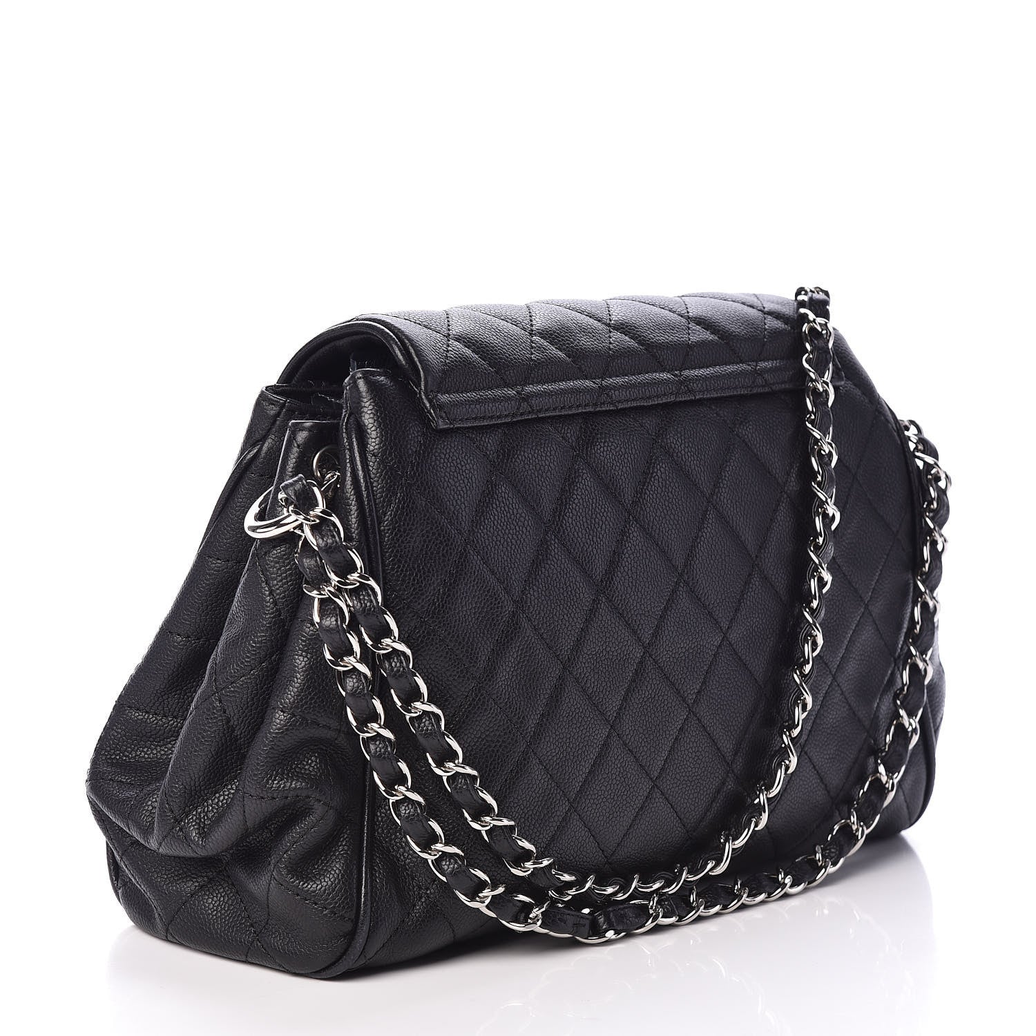 Chanel Caviar Quilted Timeless Accordion Flap Black 3 of 10