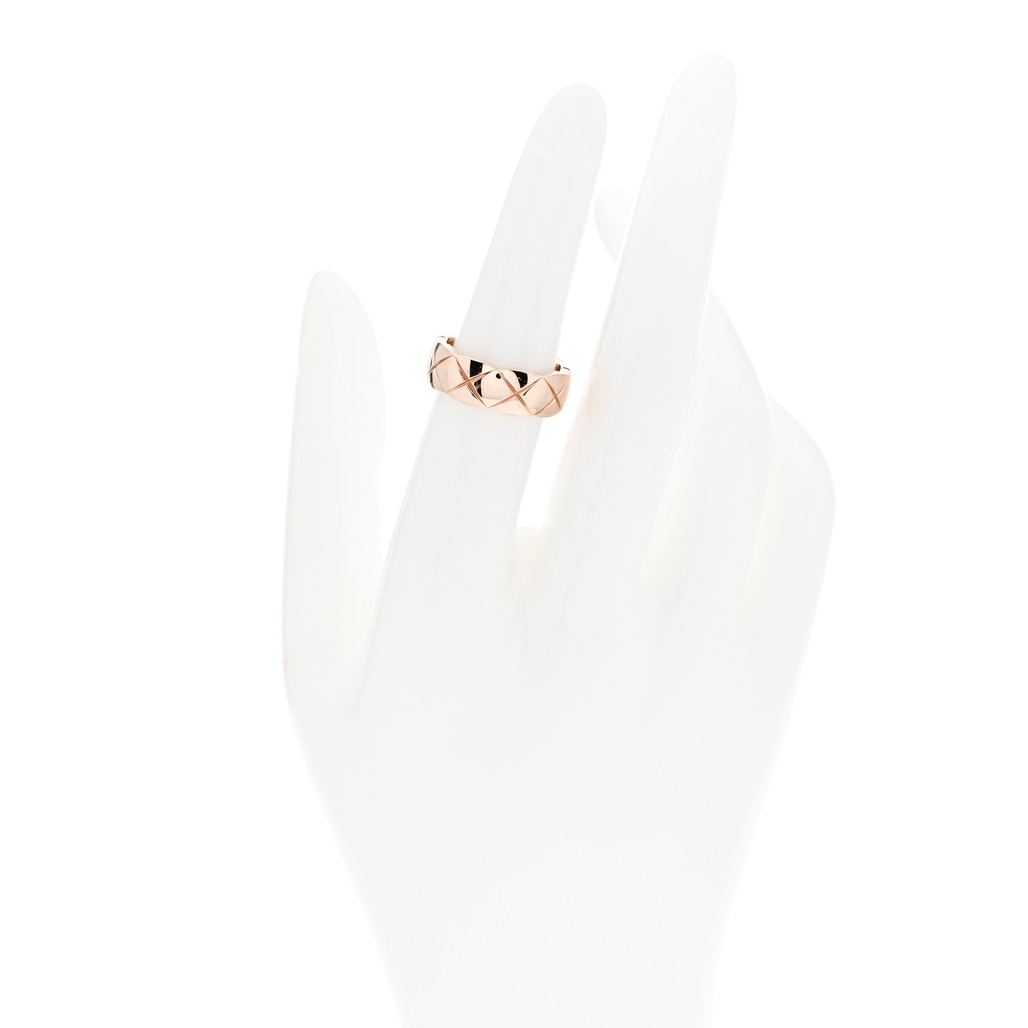 Chanel 18K Beige Gold Small Coco Crush Ring 52 6 2 of 7