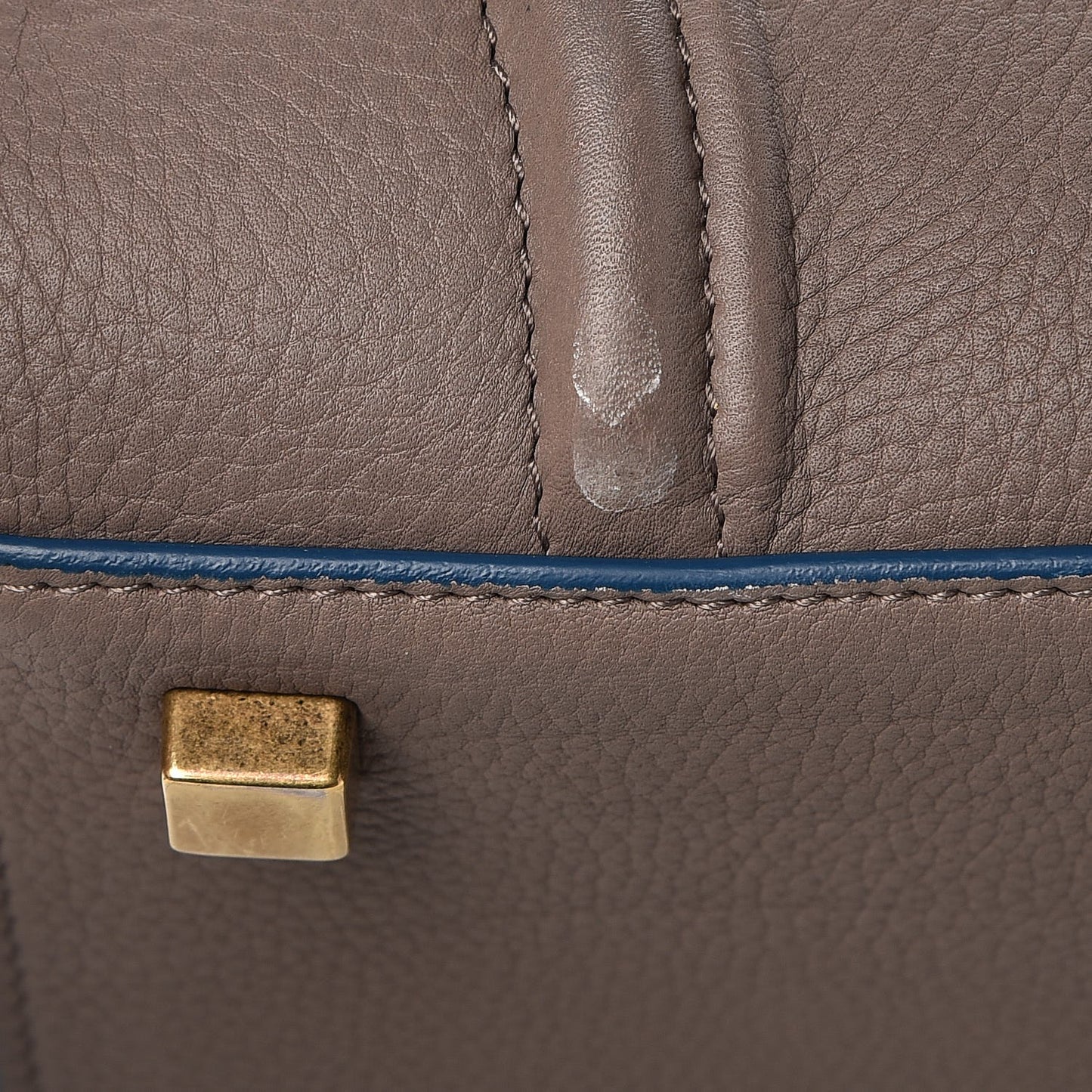 Baby Grained Calfskin Medium Phantom Luggage Taupe