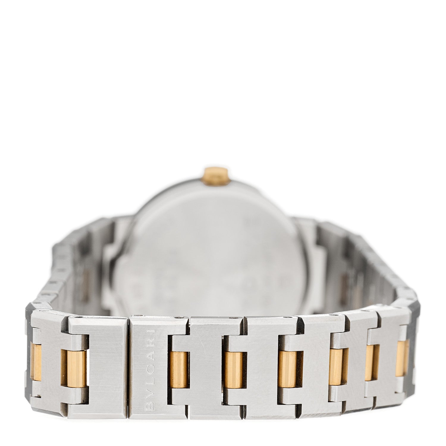 Bulgari Stainless Steel 18K Yellow Gold 23mm Quartz Watch Black 3 of 5