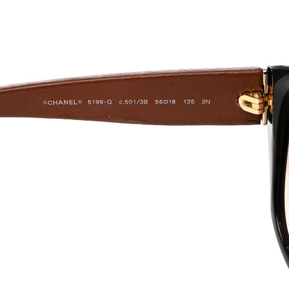 Chanel Lambskin Quilted CC Sunglasses 5199 Q Brown 5 of 11