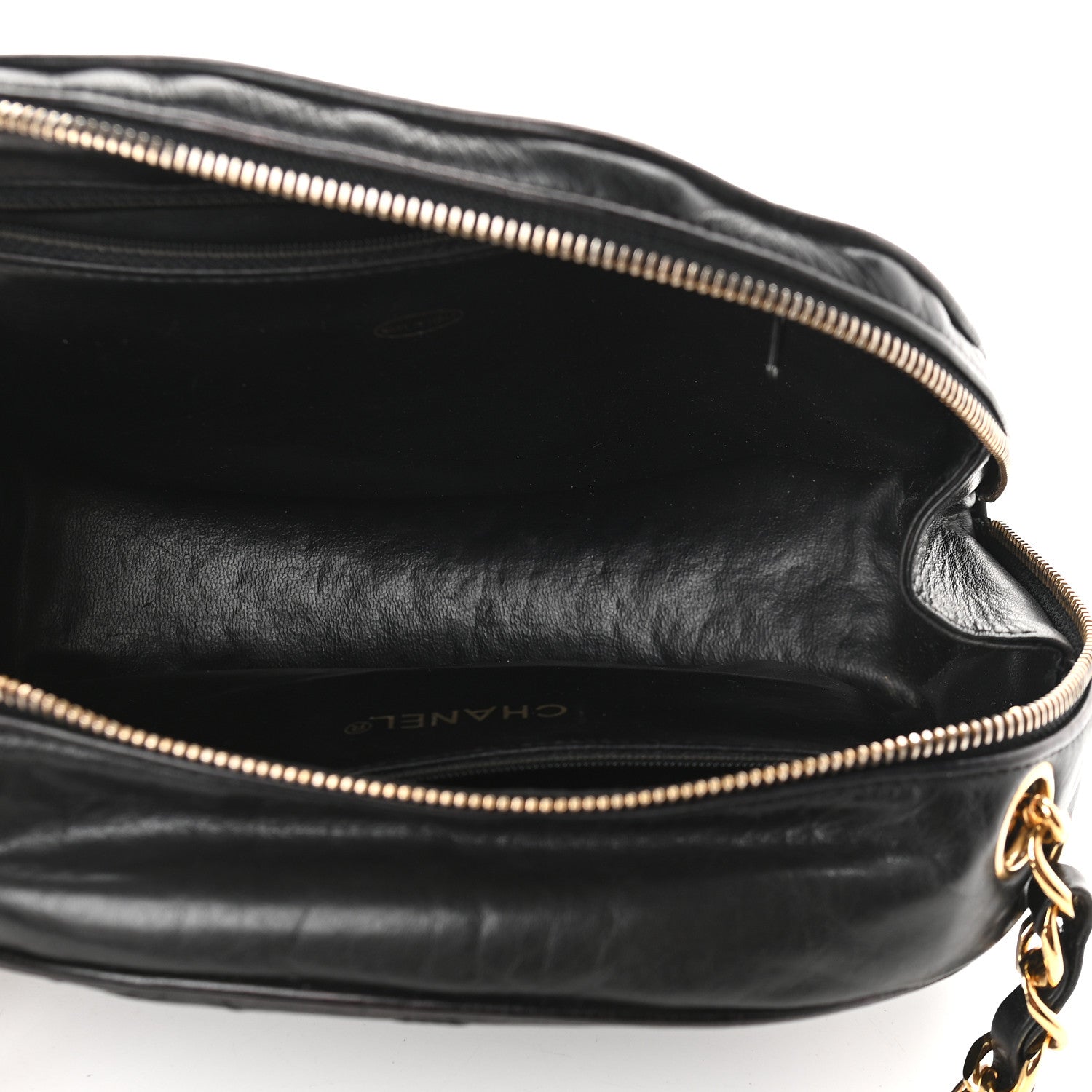 Chanel Lambskin Quilted Camera Case Black 5 of 11