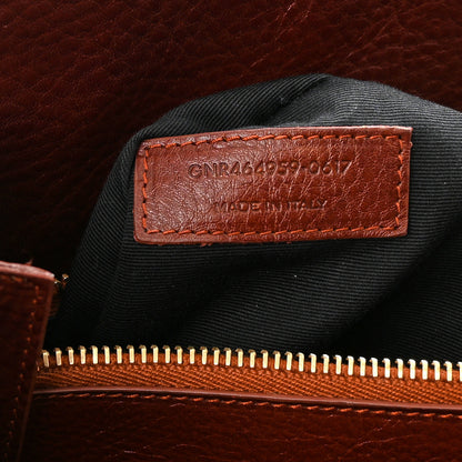 Saint Laurent Grained Calfskin Medium Supple Sac De Jour Dark Brown 8 of 12