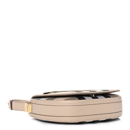Burberry Canvas Calfskin Check Small Olympia Beige 4 of 13