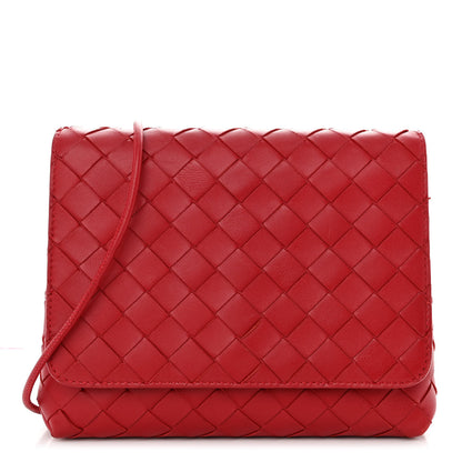 Bottega Veneta Lambskin Intrecciato Mini Crossbody Bag Apple Candy 1 of 11