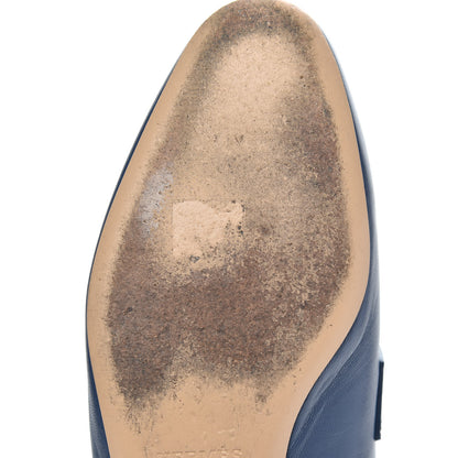 Hermes Goatskin Rivoli Mules 36 Bleu Maritime 10 of 11