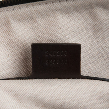 Gucci Monogram Vintage Web Medium Boston Dark Brown 8 of 8
