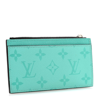 Louis Vuitton Taigarama Coin Card Holder Miami Green 3 of 8