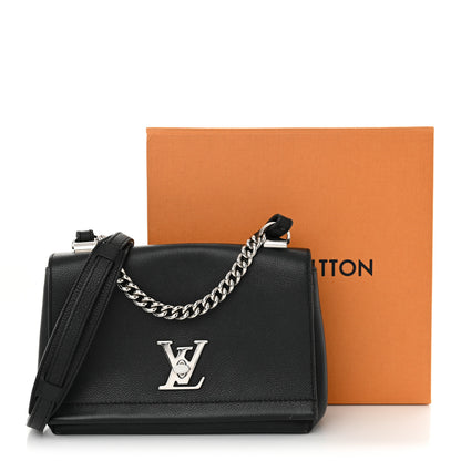 Louis Vuitton Calfskin Lockme II Chain Bag BB Black 14 of 14