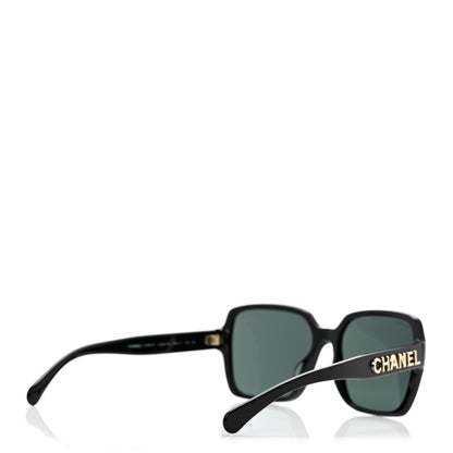 Chanel Acetate Square Sunglasses 5408-A Black 4 of 7