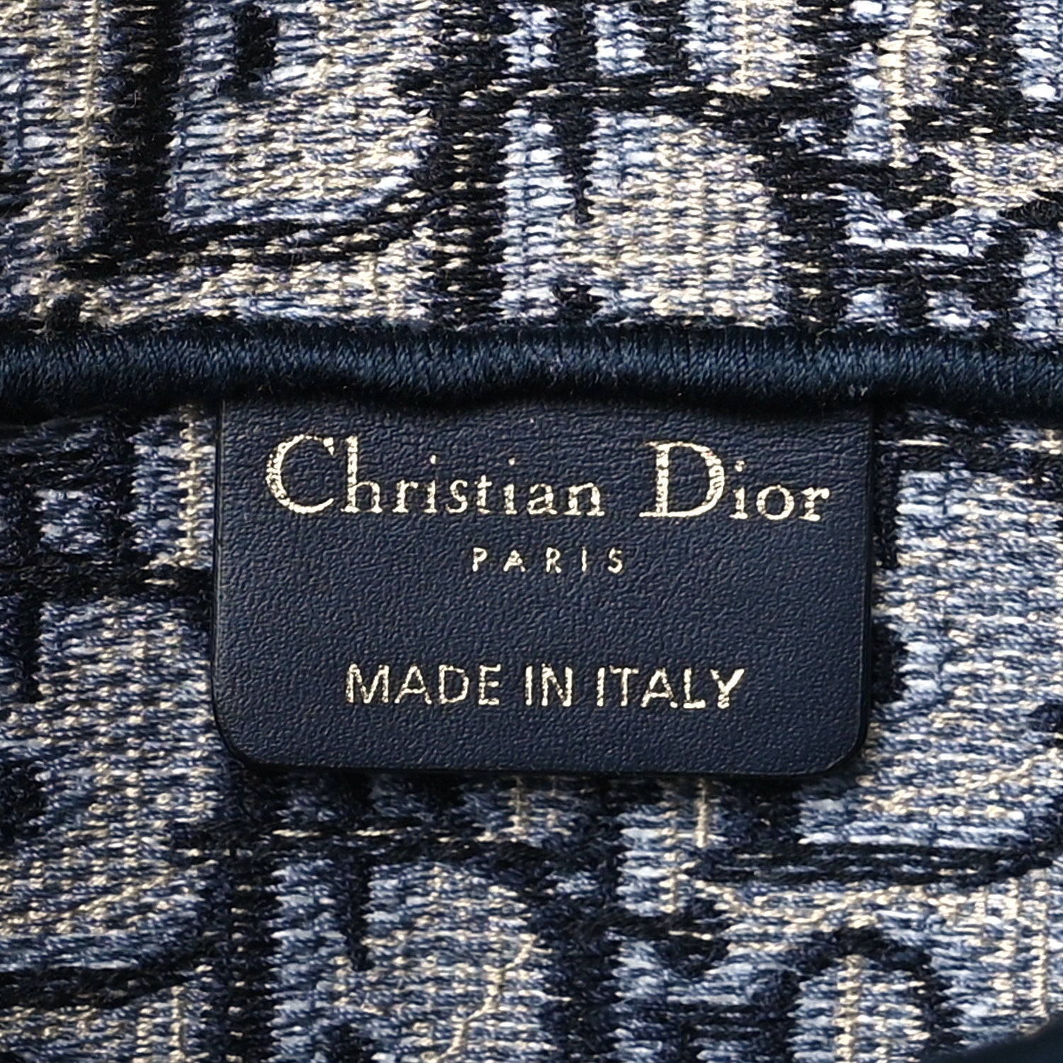 Christian Dior Oblique Slim Saddle Pouch Blue 6 of 10