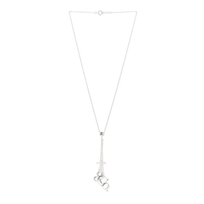 Tiffany Sterling Silver Letters Lariat Necklace 3 of 4