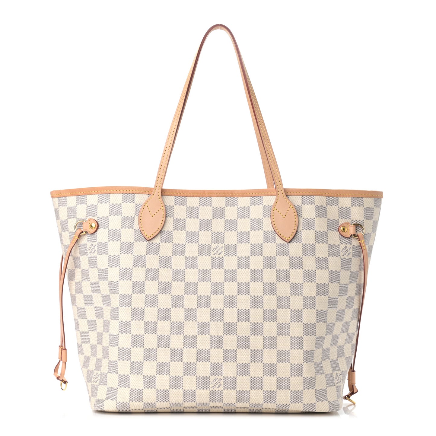 Damier Azur Neo Neverfull MM Rose Ballerine
