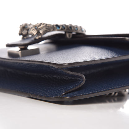 Gucci Dollar Calfskin Crystal Mini Dionysus Shoulder Bag Blue Agata Montana Sapphire 12 of 13