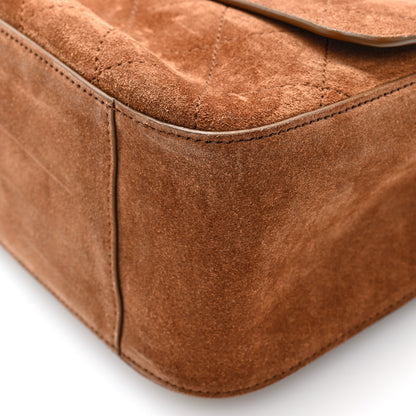 Chanel Suede Calfskin Small Souplissimo Maxi Flap Camel 9 of 9