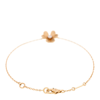 Van Cleef & Arpels 18K Yellow Gold Diamond Mini Frivole Bracelet 2 of 4