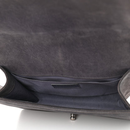 Chanel Nubuck Quilted Medium Boy Flap Grey 5 of 15