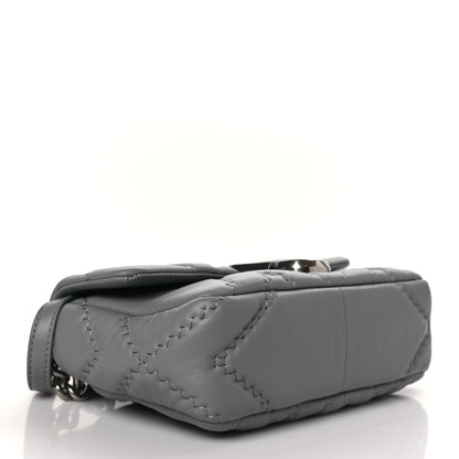Marc Jacobs Calfskin Quilted The J Marc Shoulder Bag Wolf Grey 4 of 8