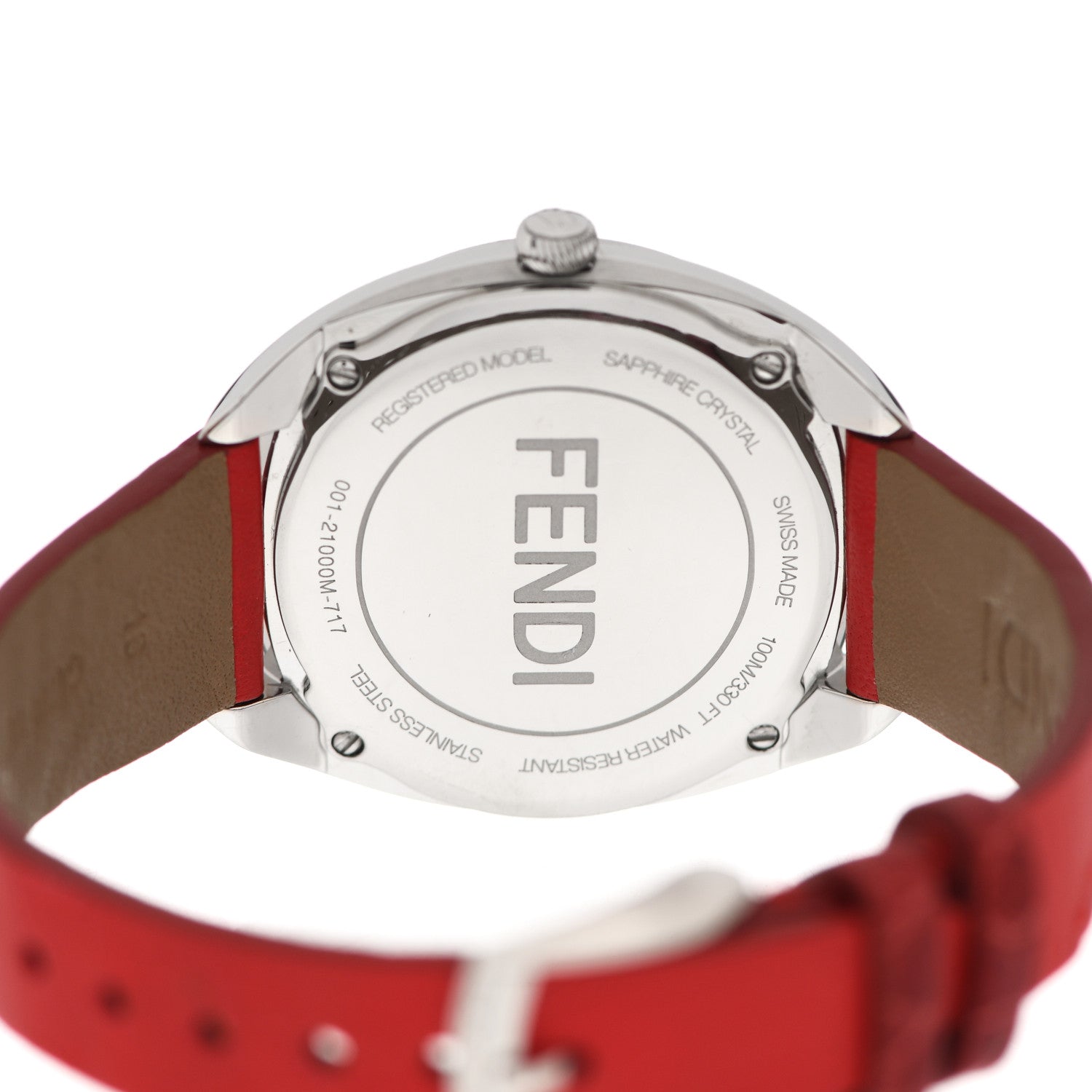 Fendi Stainless Steel Calfskin 34mm Momento Date Quartz Watch 4 of 5