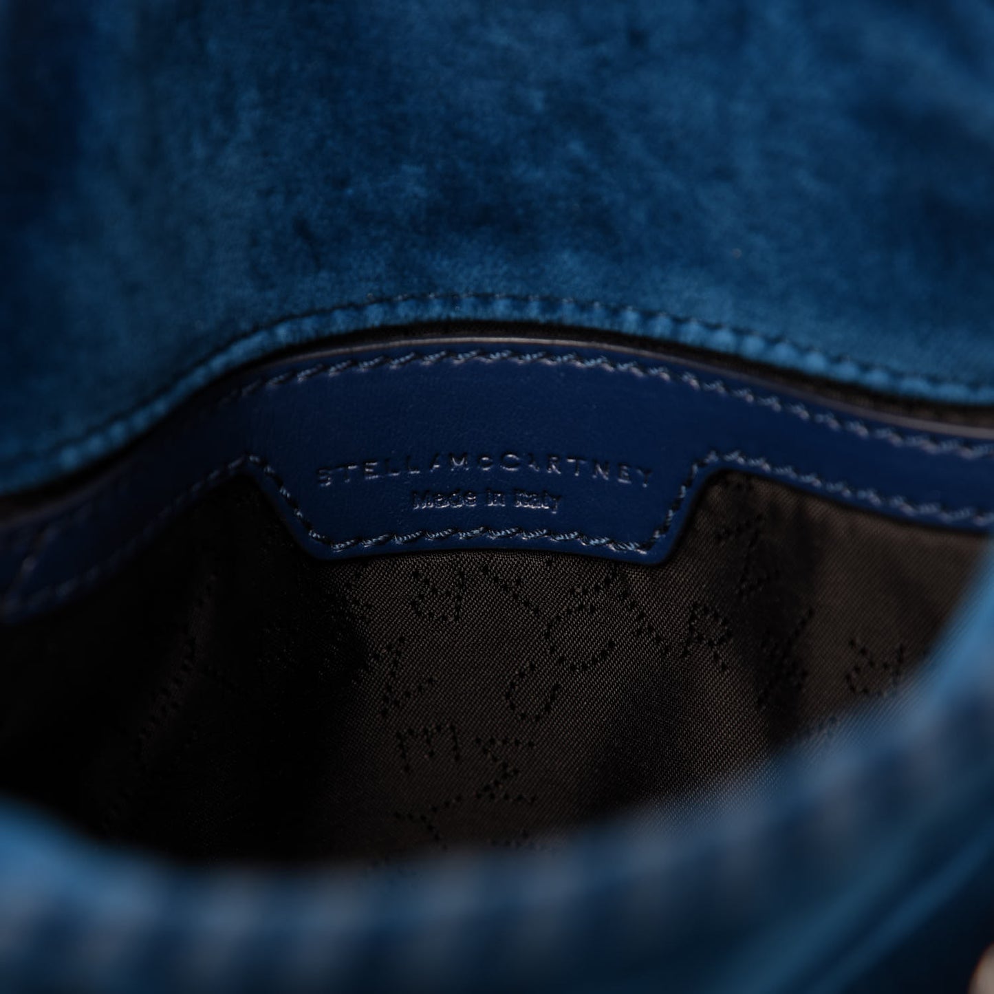 Velvet Tiny Falabella Tote Blue