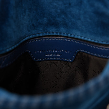 Stella McCartney Velvet Tiny Falabella Tote Blue 8 of 9