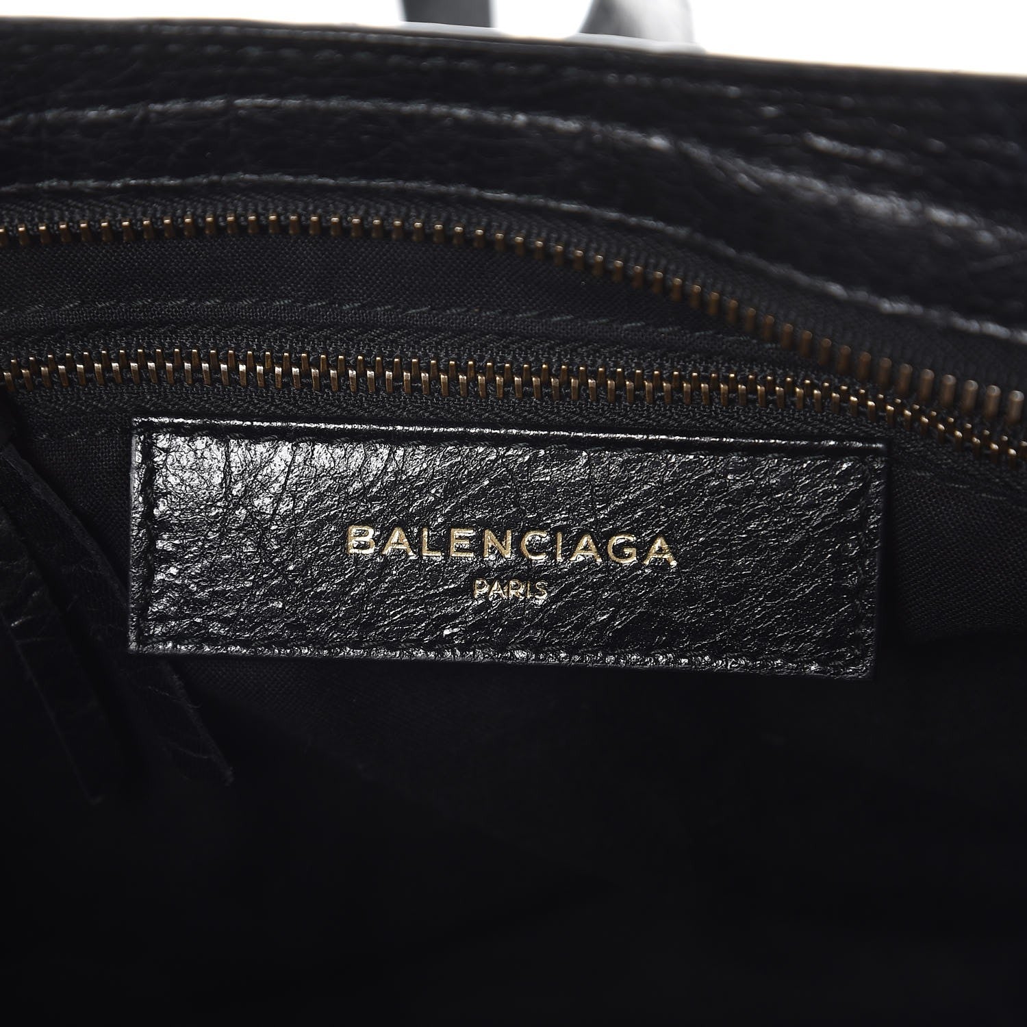 Balenciaga Agneau Classic Hardware S City Logo Strap Black White 7 of 8