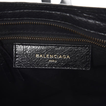 Balenciaga Agneau Classic Hardware S City Logo Strap Black White 7 of 8