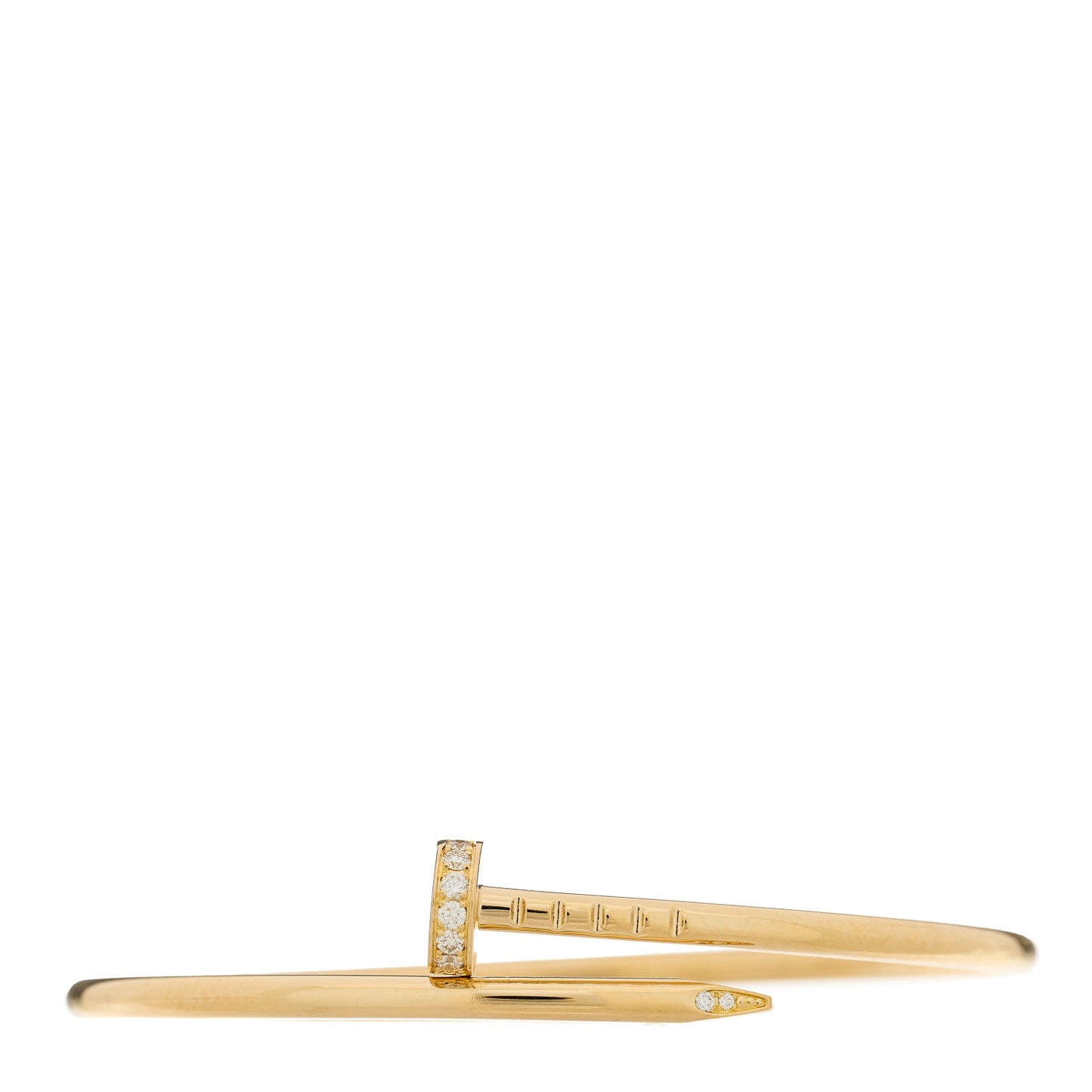 18K Yellow Gold Diamond Small Juste Un Clou Bracelet 14