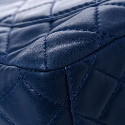 Chanel Lambskin Quilted XL Jumbo Single Flap Blue 9 of 15