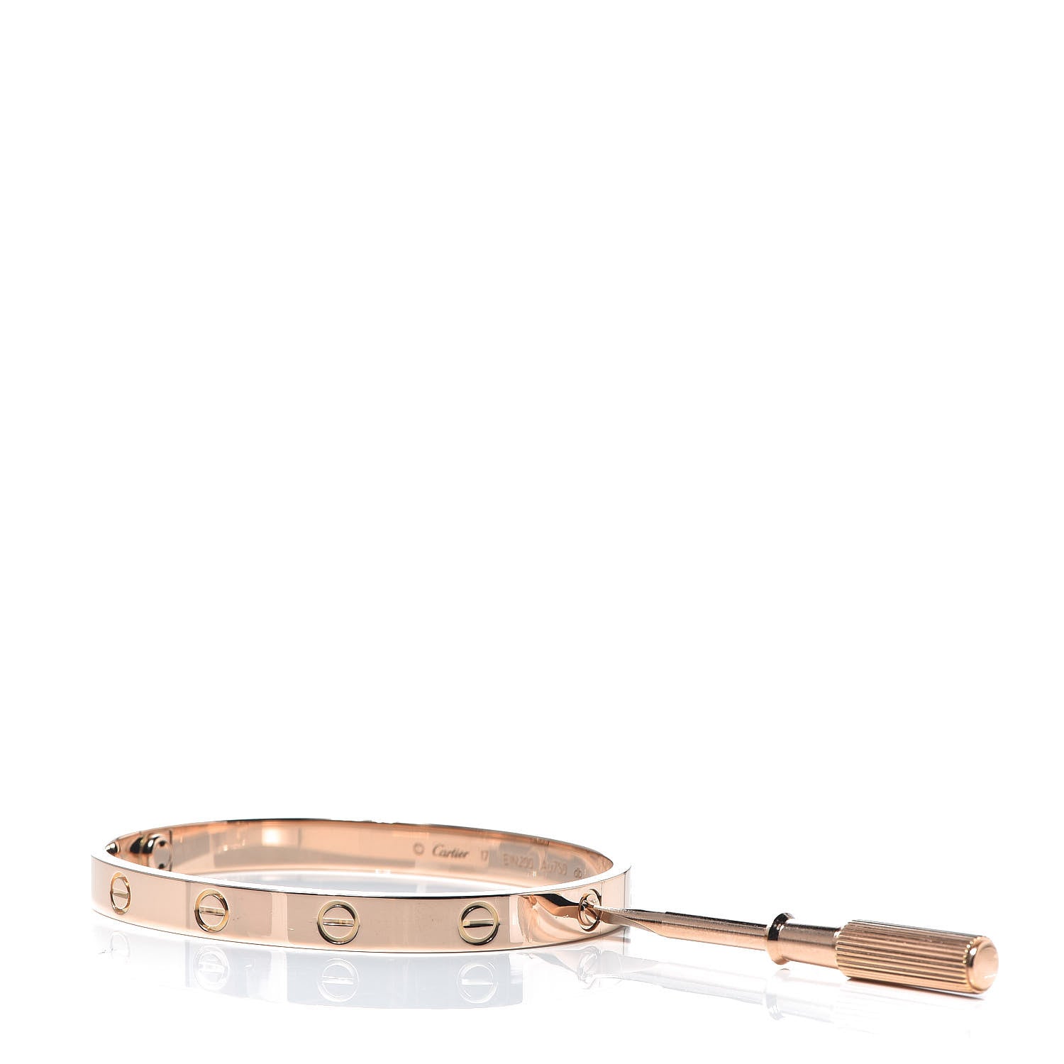 Cartier 18K Pink Gold LOVE Bracelet 17 6 of 7