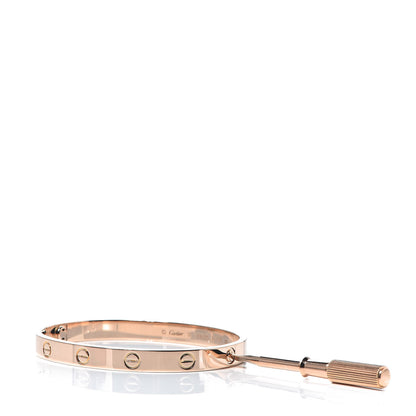 Cartier 18K Pink Gold LOVE Bracelet 17 6 of 7