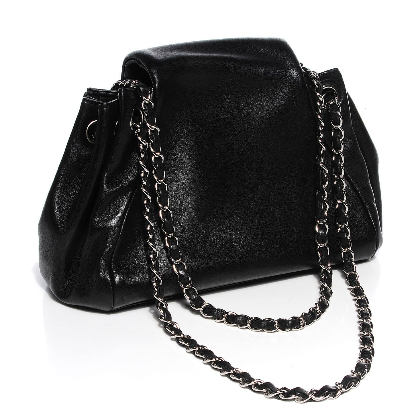 Lambskin Sensual Medium Flap Black