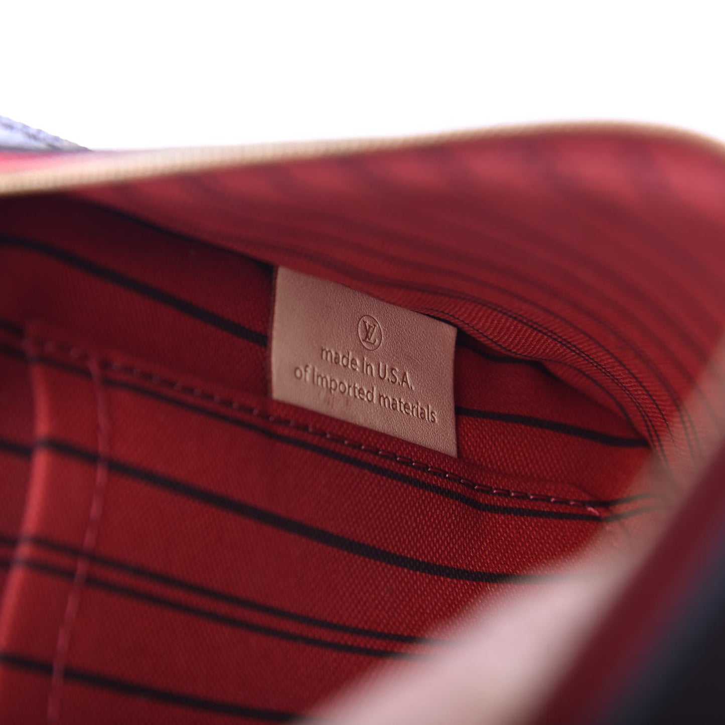 Monogram Neverfull MM GM Pochette Cherry