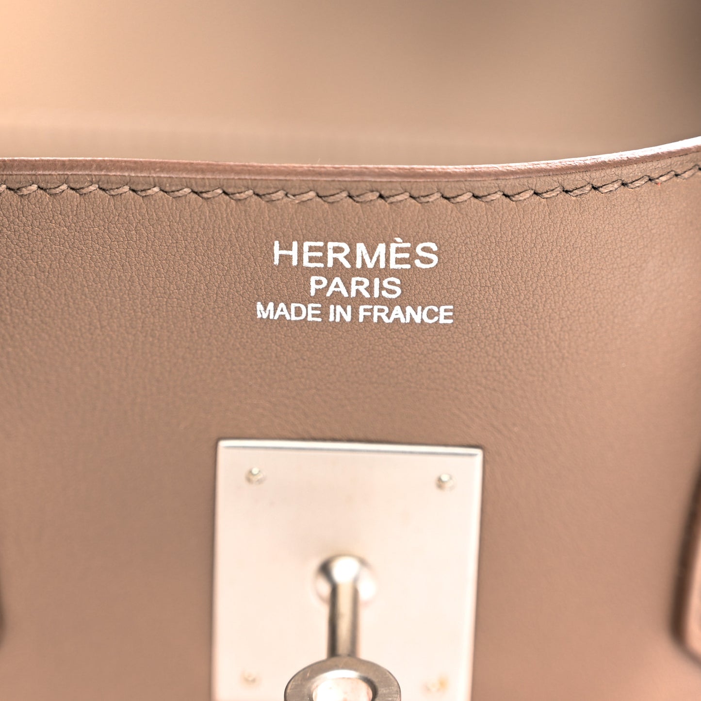 Taurillon Clemence Swift Tri-Color Birkin 35 Rose Jaipur Argile Etoupe