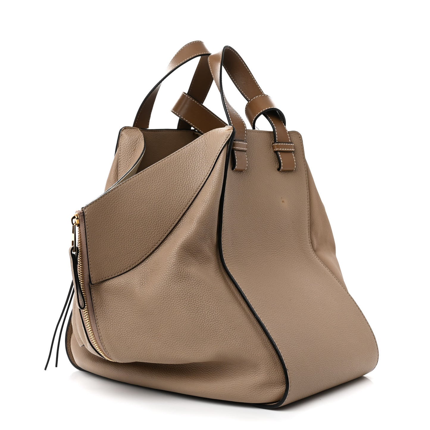 Calfskin Medium Hammock Shoulder Bag Sand Mink