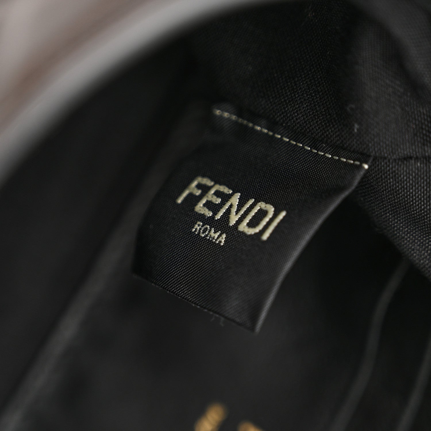 Fendi Nappa FF 1974 Embossed Mini Baguette Black 7 of 10