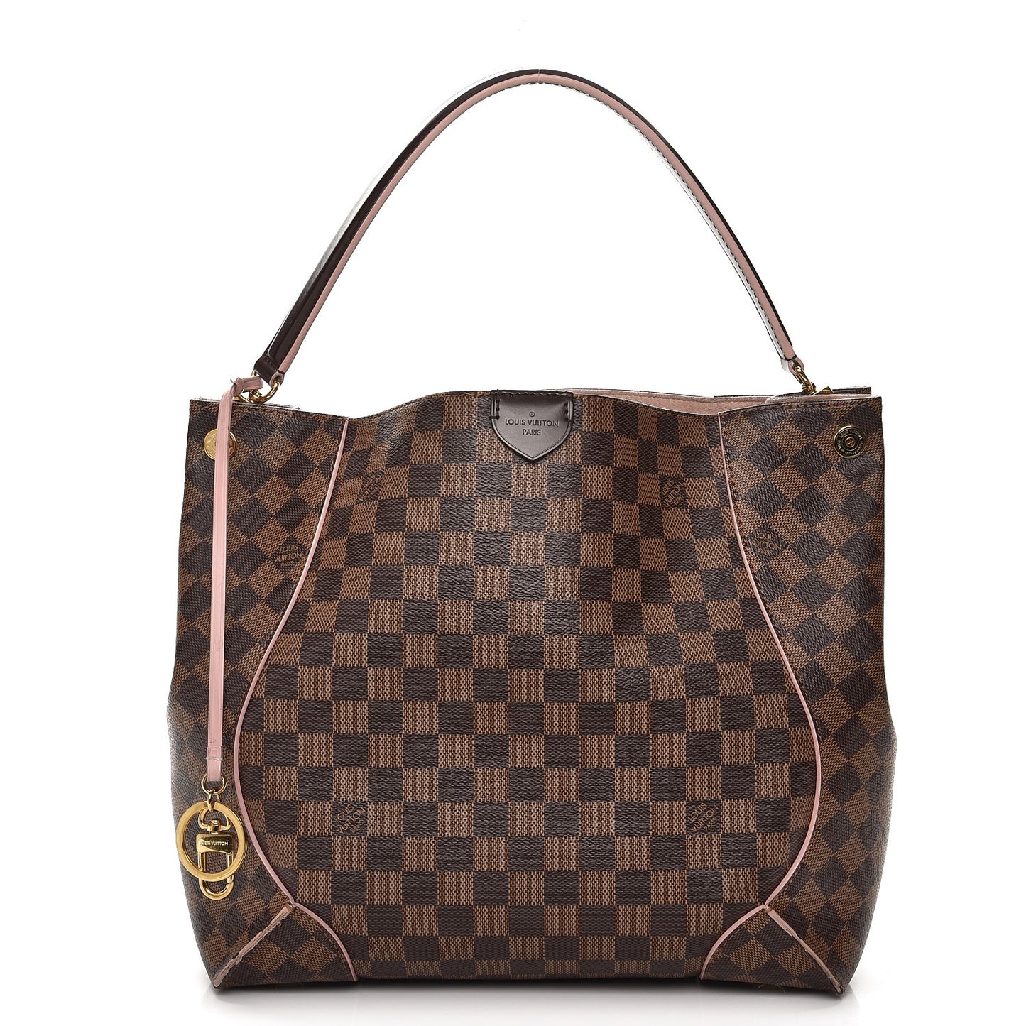 Damier Ebene Caissa Hobo Rose Ballerine