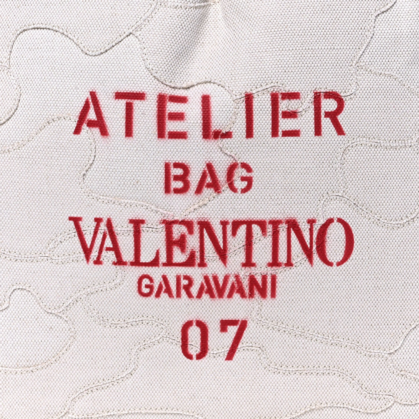 Canvas Atelier 07 Camouflage Edition Medium Tote Bag Naturale