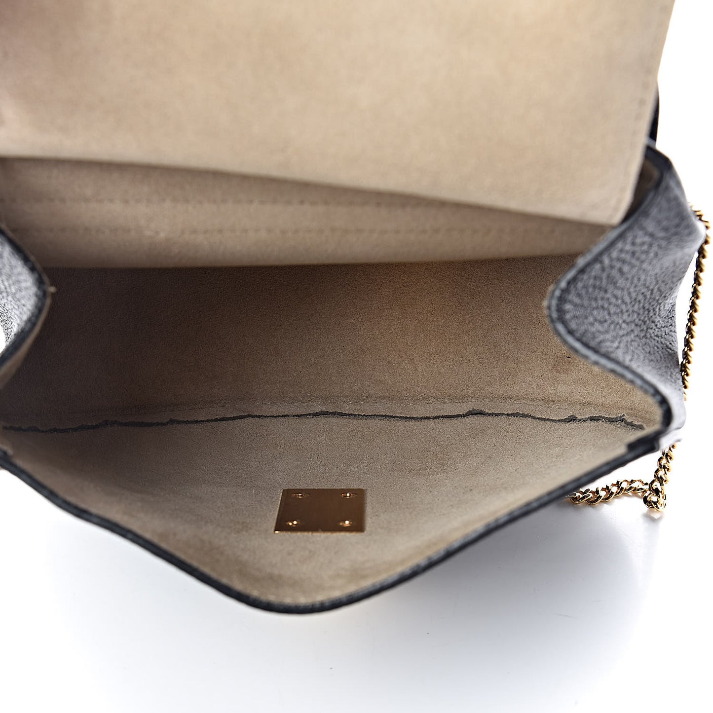 Grained Lambskin Drew Shoulder Bag Black