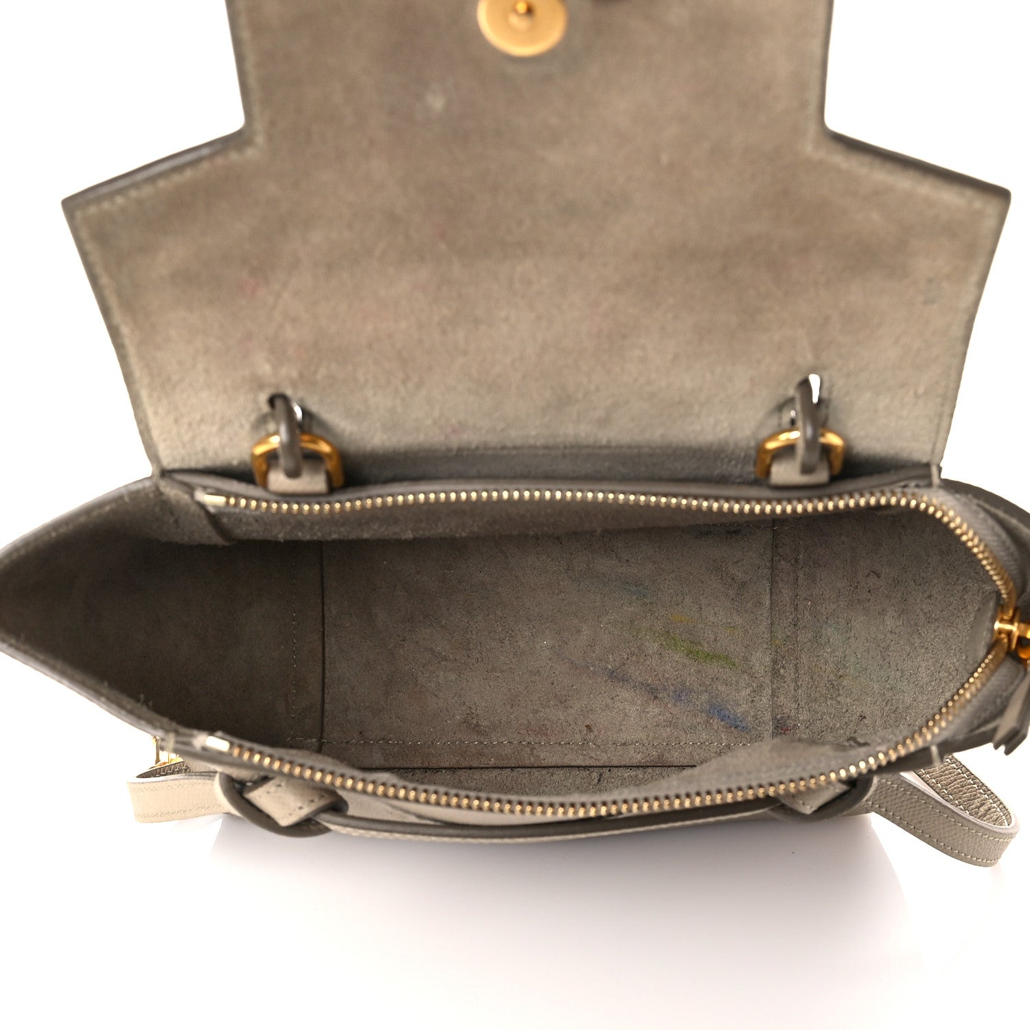 Celine Grained Calfskin Nano Belt Bag Light Taupe 9 of 15