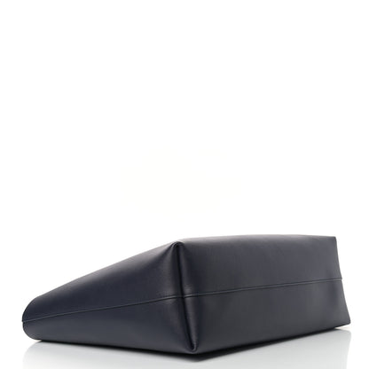 Saint Laurent Calfskin Large Shopping Tote Deep Marine 5 of 11