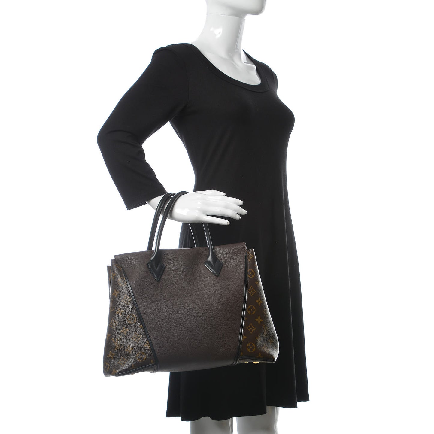 Veau Cachemire Monogram Tote W PM Chocolate