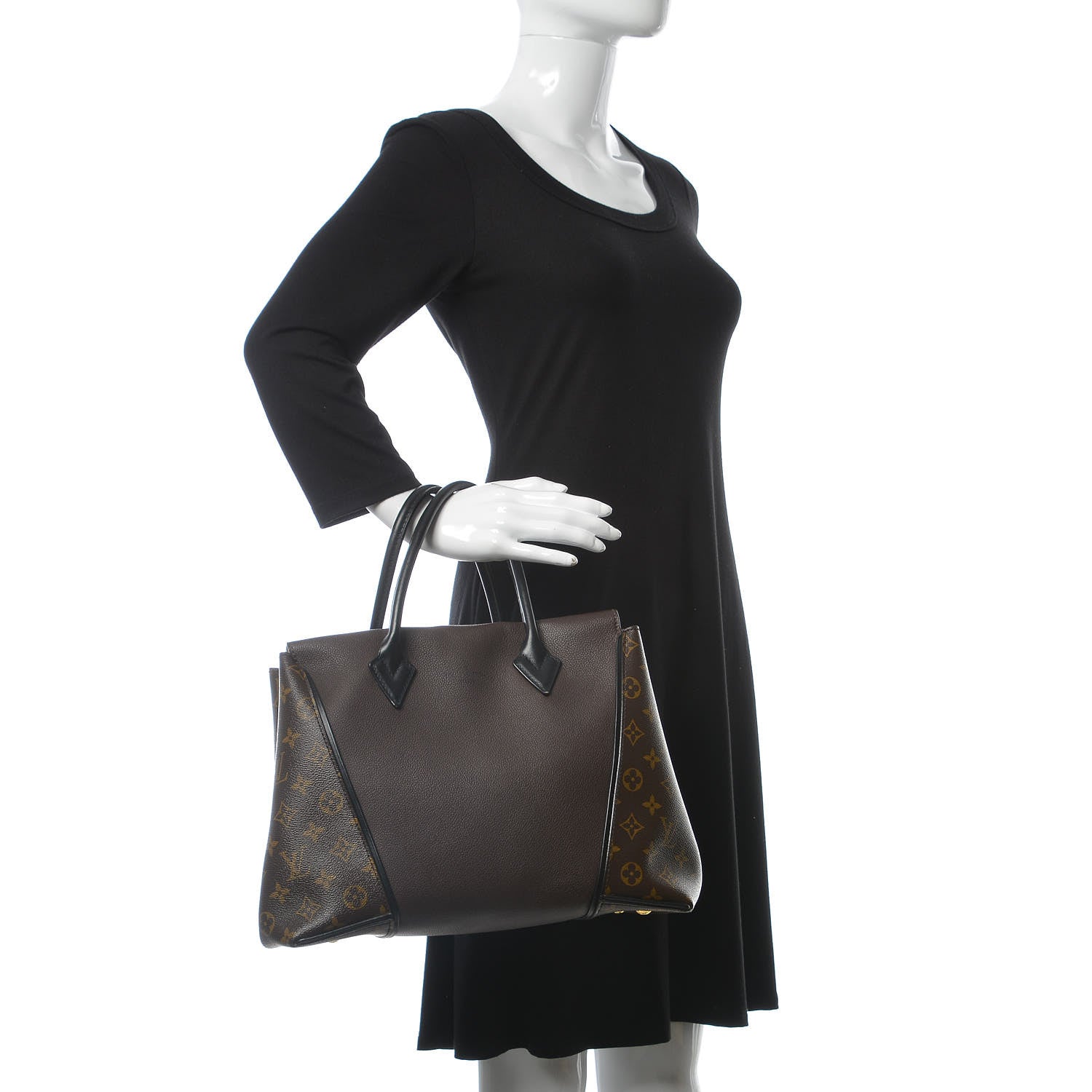 Louis Vuitton Veau Cachemire Monogram Tote W PM Chocolate 2 of 10
