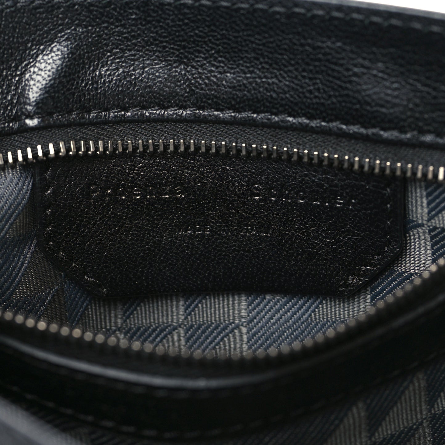 Lambskin Fringe PS1 Crossbody Pouch Black