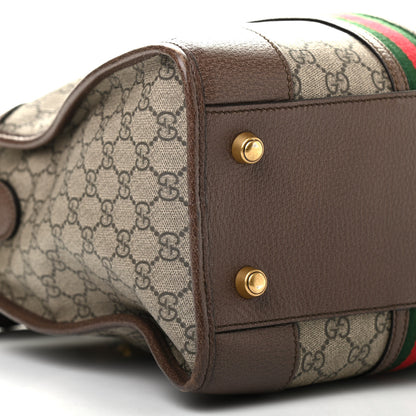 Gucci Soft GG Supreme Monogram Web Neo Vintage Duffle Bag Beige New Acero Crop 8 of 11