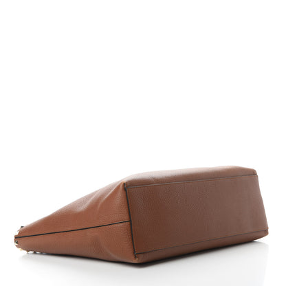 Valentino Garavani Grained Calfskin Rockstud Shoulder Tote Bright Cognac 4 of 14