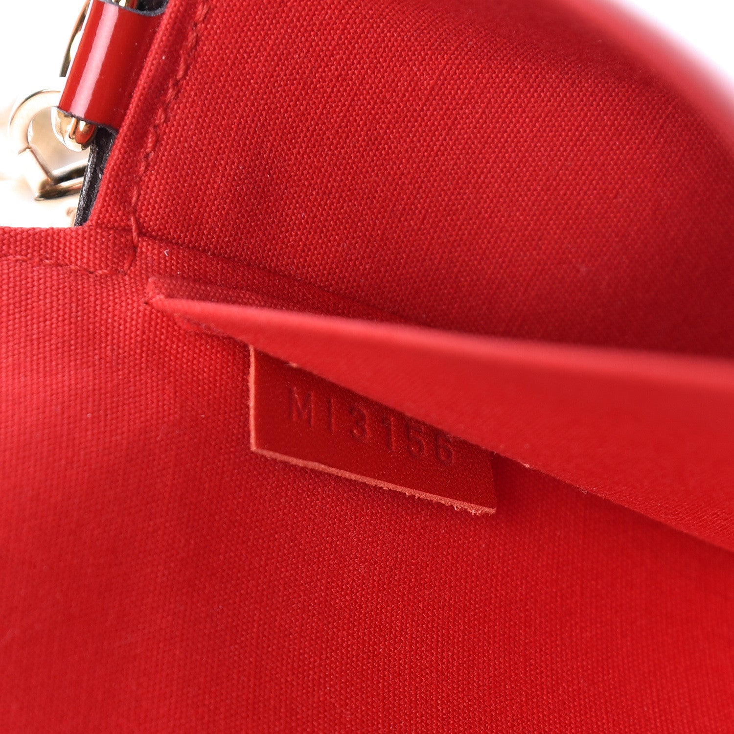 Louis Vuitton Vernis Felicie Pochette Chain Wallet Cherry 7 of 11