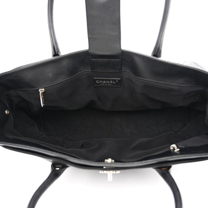 Chanel Calfskin Cerf Executive Shopper Tote Black 5 of 10