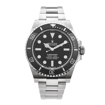Rolex Stainless Steel 41mm Oyster Perpetual Submariner Watch Black 124060 1 of 5