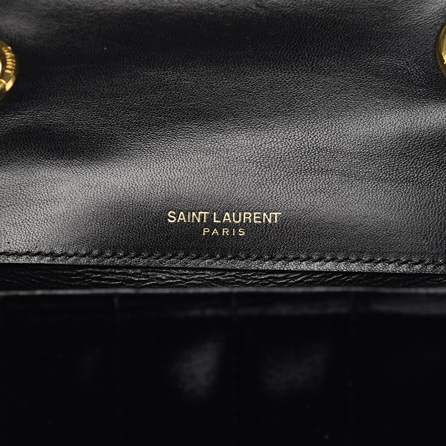 Saint Laurent Velvet Matelasse Small Vicky Chain Bag Black 6 of 10